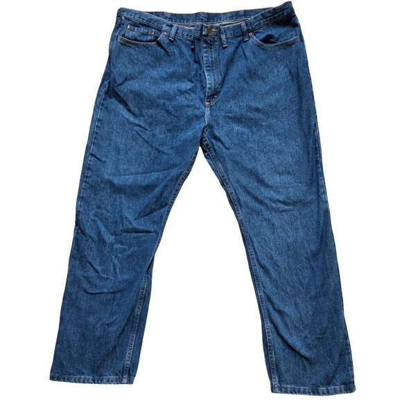 Wrangler Other - Wrangler Jeans 46x30 Mens Blue Denim Straight Leg Regular Fit Cowboy Workwear